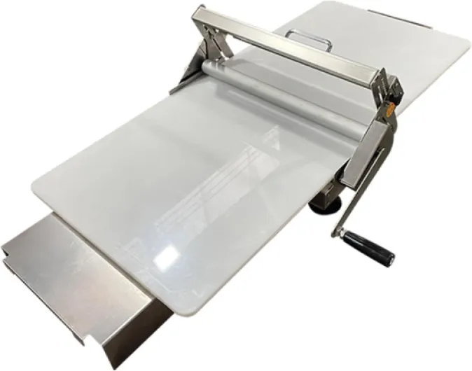 Laminoir à Pâte Manuel Acier Inoxydable, Laminoir à Pâte en Acier Inoxydable, Laminoir Manuel à épaisseur Réglable, Laminoir à Pâtisserie Pliable Professionnel pour Boulangerie, Pizza