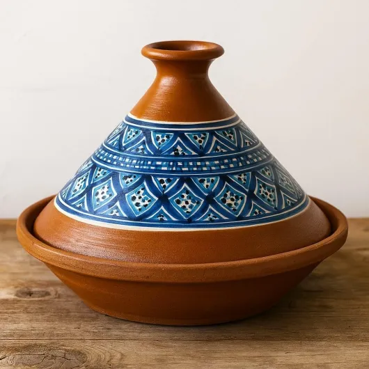 Generico Tajine en terre cuite Marocain Tunisien XL 32 cm multicolore