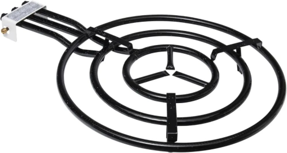 Réchaud à Paella Émaillé - Brûleur à Gaz Butane et Propane pour Poêle à Paella - Accessoire de Cuisine Extérieure Garanti 2 Ans - 3 Feux, Ø 70 cm