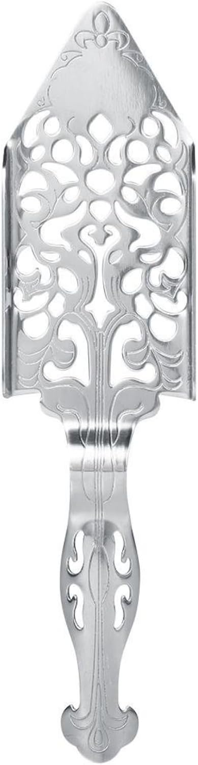 Cuillère d'absinthe - 1pc 304 en acier inoxydable de conception Unique barre à Cocktail tasse en verre filtre à boire cuillère d'absinthe(Vintage absinthe spoon)