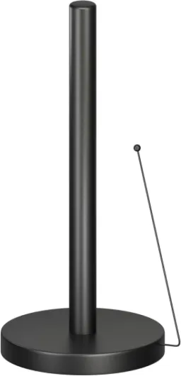 Porte Essuie-Tout sur Pied- Support Rouleau Stable avec Bras Anti-Roulement - Dérouleur Papier Cuisine Moderne - Accessoire Essuie-Tout Pratique et Élégant (Noir)