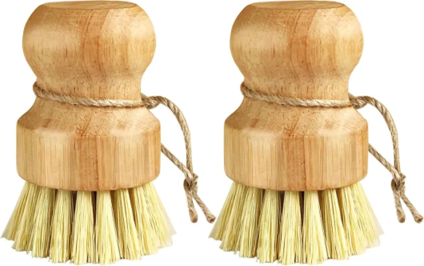 Lot de 2 Brosses à Champignons, Brosse de Nettoyage pour Légumes, Brosse de Cuisine pour Nettoyer la Vaisselle, Les Casseroles
