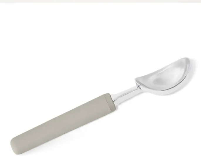 Cuillère à Glace, Manche Ergonomique Souple, Passe au Lave-Vaisselle, Couleur Gris Lin