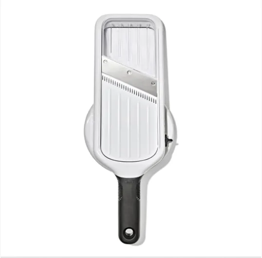 Mandoline manuelle de précision OXO Good Grips - Mandoline compacte réglable avec 5 réglages de lames pour couper en julienne et en tranches - Poignée antidérapante - Lavable au lave-vaisselle