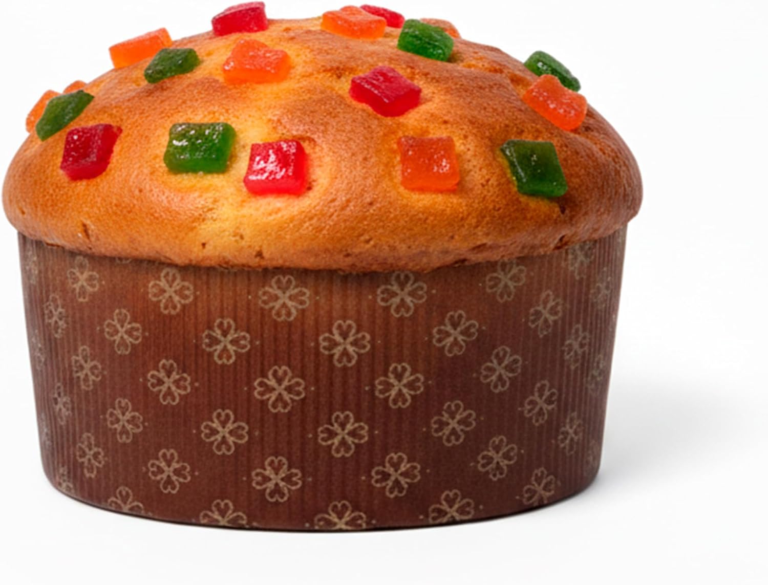 MAQA 10 pcs Moule à Panettone Bas et Haut de 750 g et 1 kg, Pirrottini Panettone en Papier, Moule pour la Cuisson du Panettone Basso/550 GR