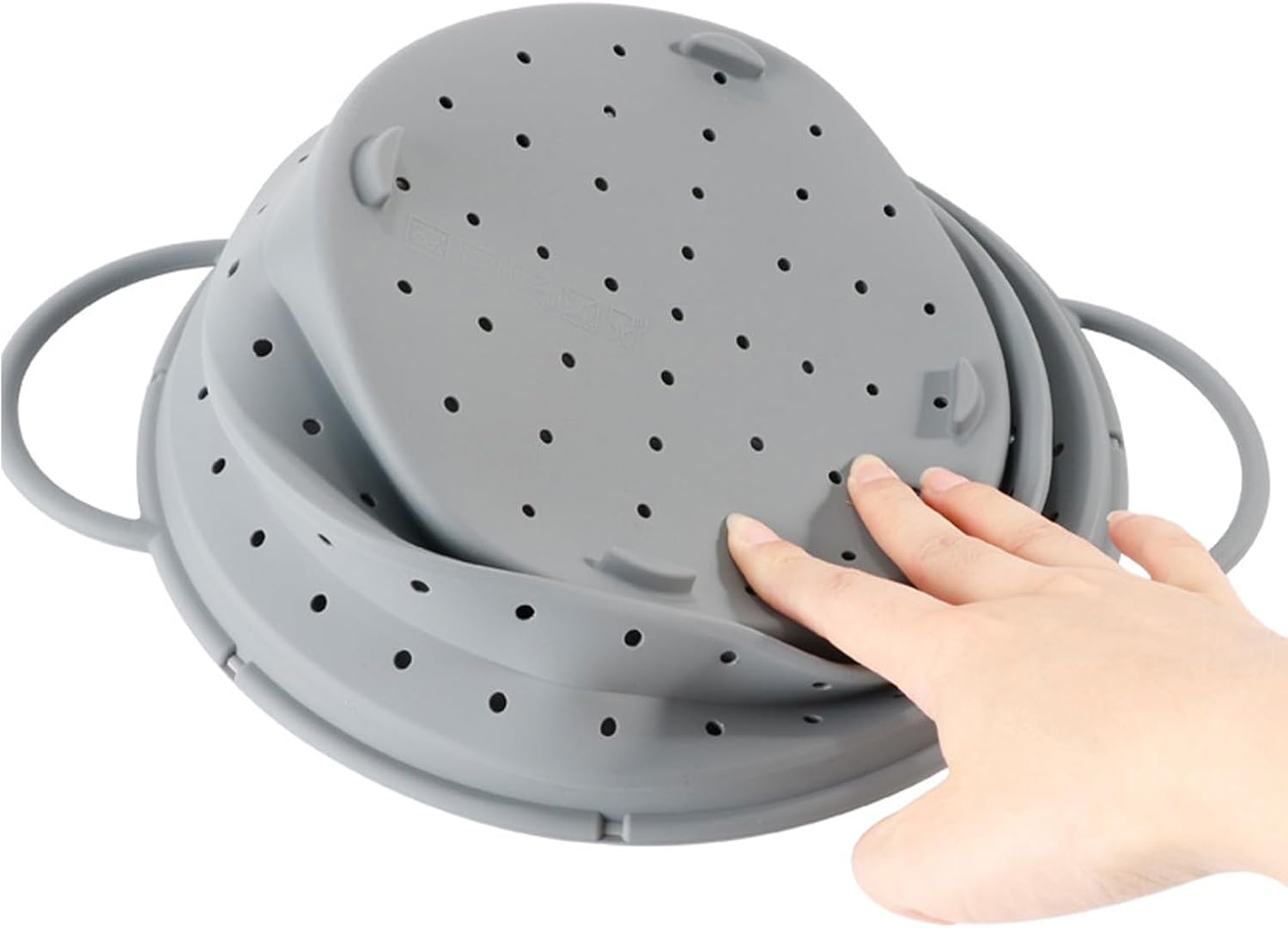 Ceeyoll Passoire Plastique,28 Cm De Diamètre,En Silicone,Facile À Nettoyer,Pliable,Robuste Et Durable,Convient Pour Égoutter Les Pâtes,Les Fruits Et Les Légumes