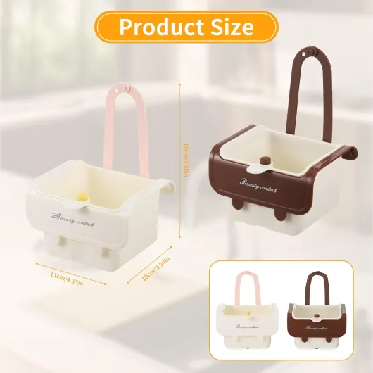 2 Passoire Evier, Sink Strainer avec Bouton Pression et Design Autonettoyante Mains Libres, Passoire Plastique pour Évier de Cuisine, Panier Evier Cuisine pour Laver et Ranger De Accessoire Cuisine