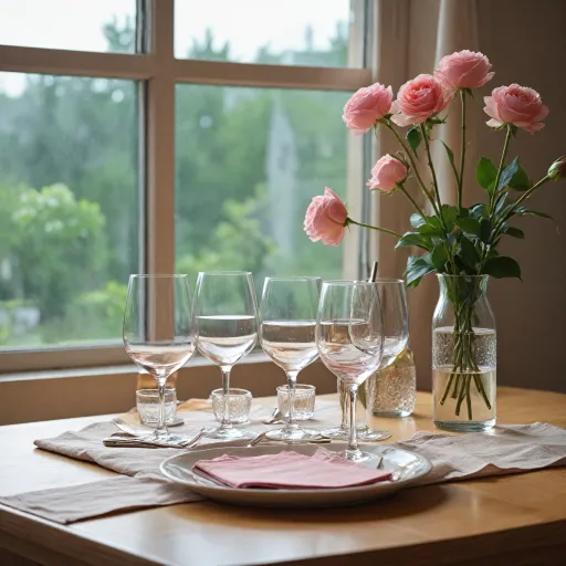 Élégance du verre rose : art de la table et choix éclairés pour la cuisine moderne