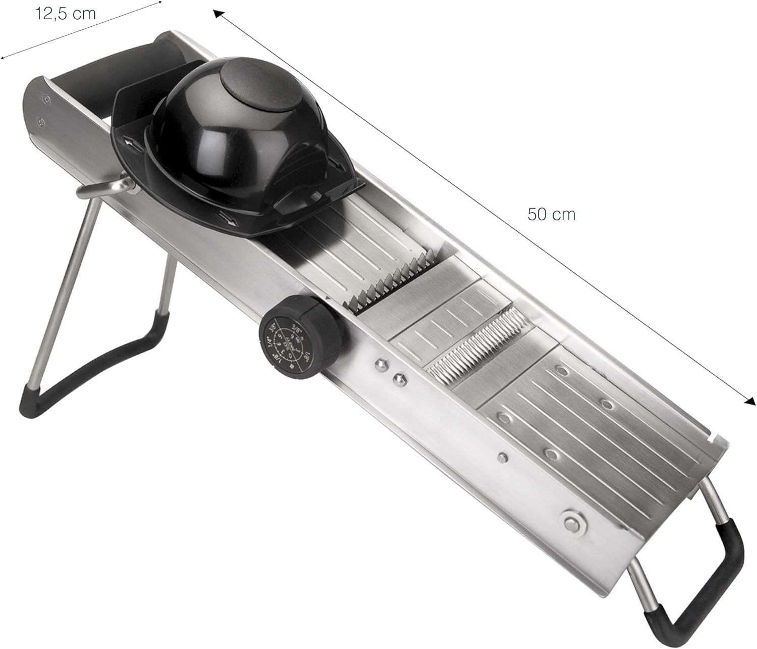Lacor 60357 Mandoline en Inox avec Protecteur
