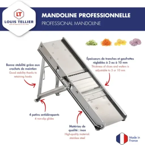 Test Louis Tellier Mandoline Inox Pro : la trancheuse costaud qui fait gagner du temps (et quelques pansements si on fait pas gaffe)