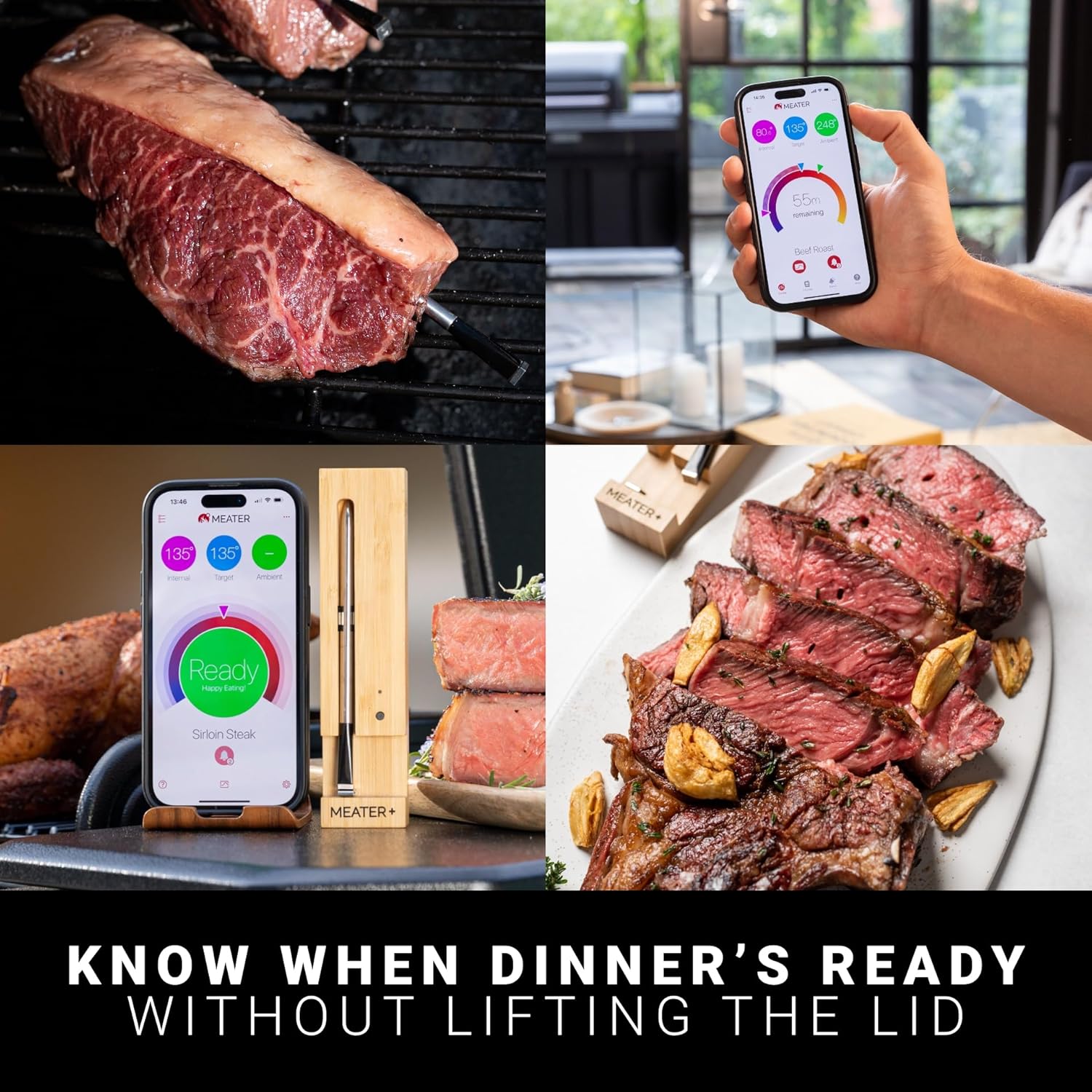 Pro / 2 Plus: le thermomètre à viande intelligent, résistant à la chaleur jusqu'à 550 °C, longue portée, 100% étanche, technologie multi-capteurs, pour cuisine et barbecue