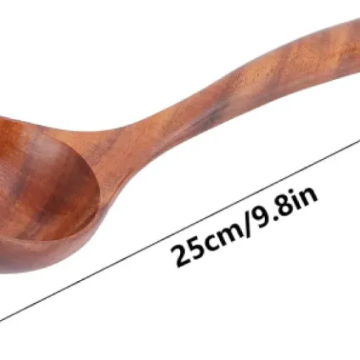 Test Louche en Bois 25 cm (teck) : une louche simple qui fait le job sans chichi