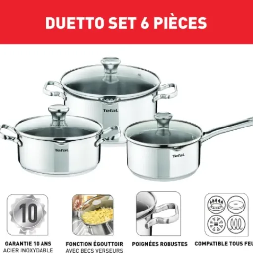 Test Tefal Duetto On A705S636 : une batterie inox simple, efficace et bien pensée pour le quotidien